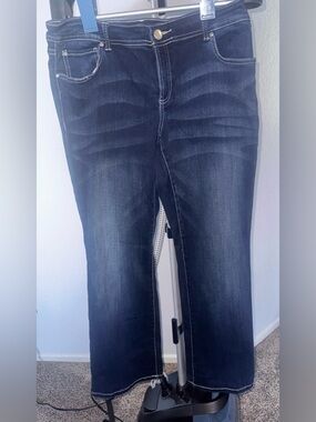 INC International Concepts Dark Indigo Bootcut Jeans